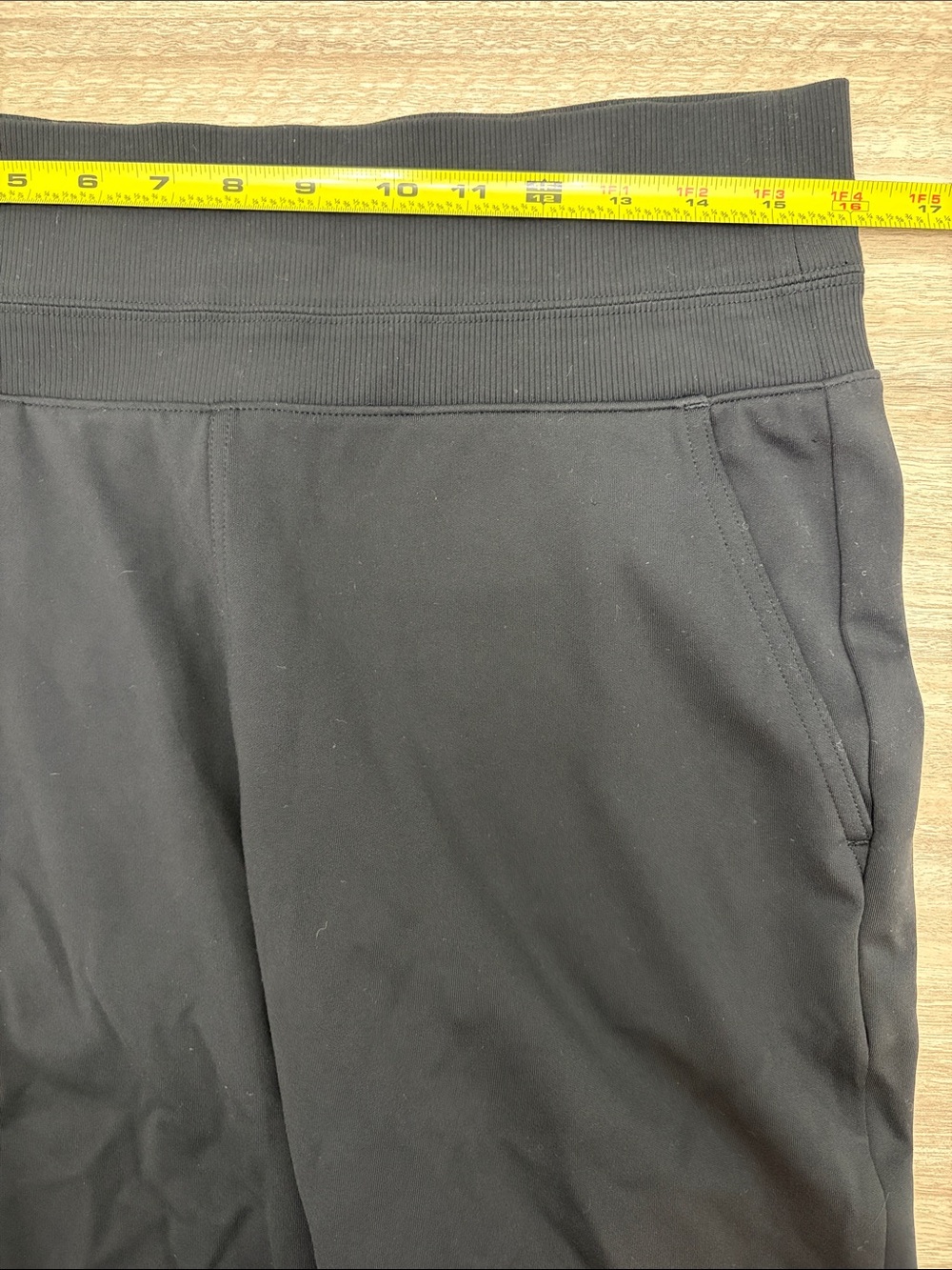 Athleta Wide Leg Pull On Pants Women Size Medium Petite Black - Picture 6 of 9